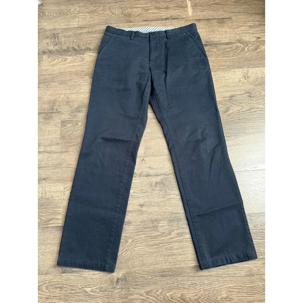 EUC Men Banana Republic Kentfield Pant blue chino blue cotton‎ sz 33x32 (30.5)